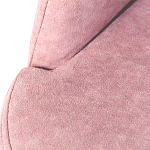 Банкетка пыльно-розовый велюр со спинкой и подлокотниками на 4-х деревянных ножках Aurora Pink варинант исполнения - 2 | Loft Concept в Казани