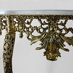 Консоль из бронзы с мраморной столешницей Bronze Console варинант исполнения - 1 | Loft Concept в Казани