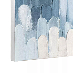 Панно декоративное с ручной росписью Blue Strokes варинант исполнения - 3 | Loft Concept в Казани