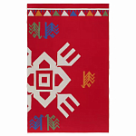 Плед хлопковый по мотивам чувашских орнаментов Ural and Siberian Patterns варинант исполнения - 1 | Loft Concept в Казани