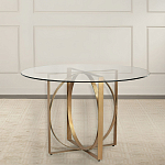 Стол обеденный круглый с основанием из 2-х пересекающихся колец Modern Geometric Silhouette варинант исполнения - 2 | Loft Concept в Казани