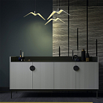 Дизайнерский комод светло-серый с фактурным фасадом UNO варинант исполнения - 1 | Loft Concept в Казани