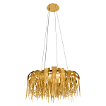 Люстра круглая подвесная с металлическими дугами и длинными цепочками 80 см Atlantis Chain варинант исполнения - 12 | Loft Concept в Казани