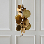 Люстра креативная из дисков цвета латунь Constellation Light and Style варинант исполнения - 2 | Loft Concept в Казани