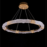 Люстра в форме кольца с золотым декором Warm Heavenly Light варинант исполнения - 1 | Loft Concept в Казани