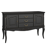 Консоль черная из массива бука с ящиками в стиле прованс Black Provence варинант исполнения - 2 | Loft Concept в Казани