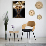 Бра в форме диска из натурального камня с декоративным центральным элеменом Cryptocrystalline Stone варинант исполнения - 2 | Loft Concept в Казани