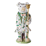 Подсвечник в виде собачки из фарфора с бронзовыми элементами Eden Garden варинант исполнения - 4 | Loft Concept в Казани