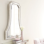 Зеркало в серебристой фигурной раме Silver Reflection варинант исполнения - 4 | Loft Concept в Казани