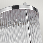 Бра для ванных комнат с прозрачным рифленым цилиндрическим плафоном на прямоугольном зеркальном основании Feiss варинант исполнения - 3 | Loft Concept в Казани