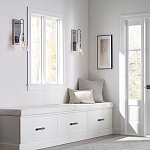 Бра с плафоном в форме колокола из прозрачного стекла с пузырьками Feiss варинант исполнения - 6 | Loft Concept в Казани