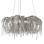 Люстра круглая подвесная с металлическими дугами и длинными цепочками 80 см Atlantis Chain варинант исполнения - 1 | Loft Concept в Казани