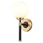 Бра с белым стеклянным плафоном в форме шара Cedar & Moss Light варинант исполнения - 1 | Loft Concept в Казани