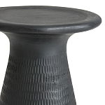 Круглый приставной столик из массива манго Piero Black Side Table варинант исполнения - 2 | Loft Concept в Казани