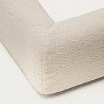 Кровать со съемным бежевым чехлом из ткани букле White Boucle Collection варинант исполнения - 5 | Loft Concept в Казани