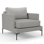 Мебельная ткань Шенилл серый цвет 138 см T4-29 варинант исполнения - 3 | Loft Concept в Казани