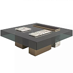 Дизайнерский журнальный стол с квадратной столешницей на 3-х ножках Oloha варинант исполнения - 1 | Loft Concept в Казани