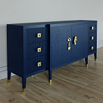 Большой Комод-буфет Elsa Dreams Blue с ящиками варинант исполнения - 3 | Loft Concept в Казани