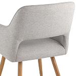 Стул в рогожке серого цвета NEASAN STOOL варинант исполнения - 6 | Loft Concept в Казани