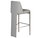 Стул барный серый с обивкой из экокожи Special Support варинант исполнения - 2 | Loft Concept в Казани