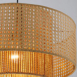 Подвесной светильник с абажуром из плтеного бамбука Light Inside the Cell варинант исполнения - 6 | Loft Concept в Казани