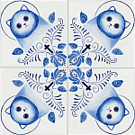 Плитка с узором Котики варинант исполнения - 1 | Loft Concept в Казани