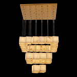 Люстра подвесная с квадратными плафонами из натурального камня Glowing Spheres варинант исполнения - 7 | Loft Concept в Казани