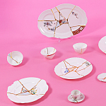 Десертная тарелка Seletti Kintsugi варинант исполнения - 2 | Loft Concept в Казани