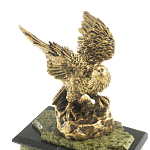 Часы настольные из натурального камня с декором в виде орла Eagle Stone Clock варинант исполнения - 9 | Loft Concept в Казани