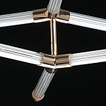 Люстра с геометрической конструкцией из вытянутых цилиндрических плафонов Hex Scaffold  варинант исполнения - 9 | Loft Concept в Казани