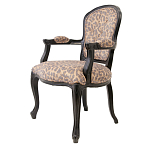 Полукресло с мягкой обивкой из льна на 4-х ножках из массива березы Gladys Armchair варинант исполнения - 3 | Loft Concept в Казани