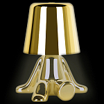 Настольная лампа фигурная золотого цвета с гладким абажуром Высота 17 см Sophia варинант исполнения - 1 | Loft Concept в Казани