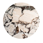 Столик журнальный с круглой мраморной столешницей Unique Stone Design варинант исполнения - 2 | Loft Concept в Казани