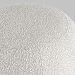 Пуф в ткани букле молочного цвета Pikelet варинант исполнения - 5 | Loft Concept в Казани