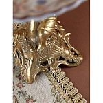 Чаша с цветочным орнаментом на ножке в виде бронзового ангела Eden Garden варинант исполнения - 10 | Loft Concept в Казани