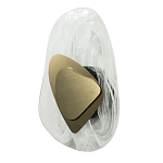 Бра овальное из стекла с золотым элементом Flow Texture  варинант исполнения - 2 | Loft Concept в Казани