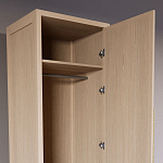 Узкий Шкаф Primo с 2 выдвижными ящиками Светлый дуб варинант исполнения - 6 | Loft Concept в Казани