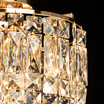 Потолочный светильник круглый с прозрачными подвесками Lunet варинант исполнения - 4 | Loft Concept в Казани