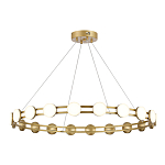 Люстра кольцевая с круглыми светодиодными источниками света Maxine Light варинант исполнения - 7 | Loft Concept в Казани