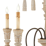 Люстра с состаренными резными элементами Big Graceful Profile варинант исполнения - 1 | Loft Concept в Казани