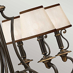 Люстра бронзового цвета с бежевыми абажурами из органзы в классическом стиле Hinkley варинант исполнения - 13 | Loft Concept в Казани