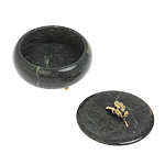 Шкатулка круглая из натурального камня змеевик Stone Casket варинант исполнения - 4 | Loft Concept в Казани