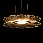 Люстра с прозрачным волнистым плафоном в форме цветка Ethereal Bloom варинант исполнения - 7 | Loft Concept в Казани