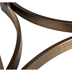 Столик журнальный с круглой мраморной столешницей Unique Stone Design варинант исполнения - 5 | Loft Concept в Казани