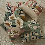 Подушка с цветочным принтом и кисточками Blooming Elegance Daisy варинант исполнения - 5 | Loft Concept в Казани