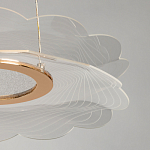 Люстра с прозрачным волнистым плафоном в форме цветка Ethereal Bloom варинант исполнения - 10 | Loft Concept в Казани