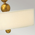 Люстра подвесная с белым тканевым цилиндрическим абажуром и декоративными шарами Hinkley варинант исполнения - 11 | Loft Concept в Казани