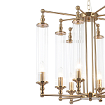 Люстра с 8-ю прозрачными цилиндрическими плафонами Jeanette варинант исполнения - 9 | Loft Concept в Казани