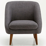 Кресло серое Pauley Grey Armchair варинант исполнения - 3 | Loft Concept в Казани