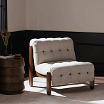 Кресло с деревянным каркасом и обивкой из ткани букле Medieval Furniture варинант исполнения - 2 | Loft Concept в Казани